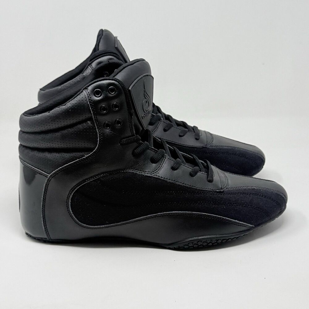 Ryderwear D Mak Black Out Lifting Shoes Mens 11 Black Weightlifting Boxing Gym